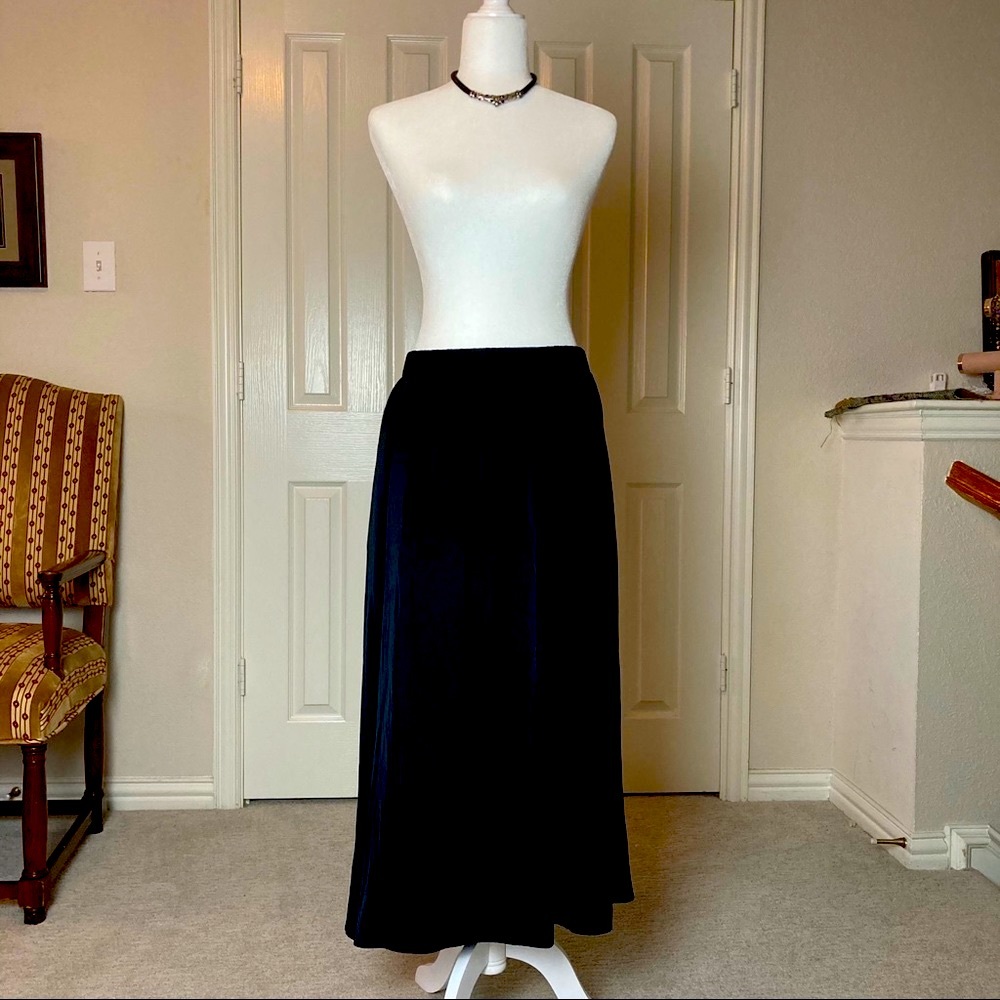 Loft Black Midi Skirt